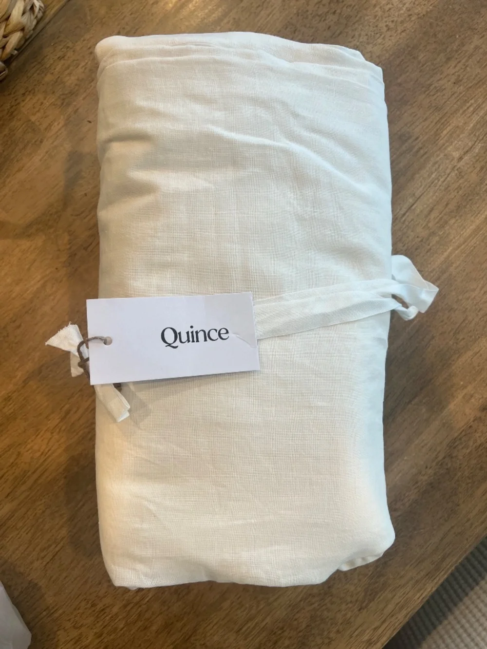 *NWT QUINCE Set Of 2 48x108 European Linen Curtains Cream 8392